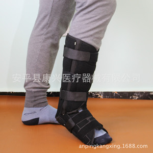 Black tibia and fibula <b>ankle</b> <b>brace</b> for lower leg and foot <b>support</b>. - Product Image 3