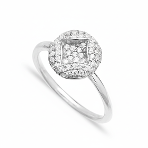 Bague minimaliste en argent Sterling 925, pierre de Zircon brillante de coupe ronde, vente en gros, fabrication artisanale turque - Product Image 2