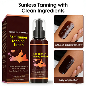Autobronceador Gradual, Crema Bronceadora Orgánica para Rostro y Cuerpo, Bronceado Natural sin Sol e Hidratante, Bronceado Artificial - Product Image 4