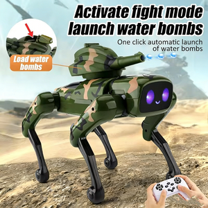 Robot Perro Cuadrúpedo RC con IA de 2.4Ghz, Camuflaje, Interactivo, con Música y Baile, Diseño Moderno, Programación IA, Juguete Robot - Product Image 5