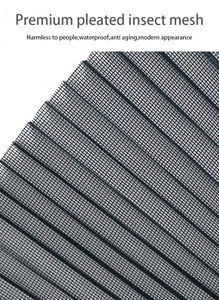 Moustiquaire plissée en polyester de haute qualité pour portes rétractables, filet anti-insectes plissé, moustiquaire plissée - Product Image 6