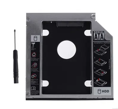 Aluminum 12.7mm Caddy Sata SSD HDD Case CD/DVD-Rom Optical Bay Laptop Second HDD Caddy