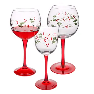 MEIZHILI 10oz 15oz 17oz Set of 3 Wine Lover Large Glass Glassware Gifts Ideas for Women Lead free champagne glasses