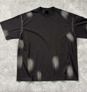 T-shirt pour homme 100% coton, version lourde 230g, motif graffiti 100% coton, coupe ample, style de rue - Product Image 2