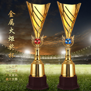 Trofeo de antorcha <span class=keywords><strong>Fénix</strong></span> destacado rojo y azul de alta calidad - Product Image 3