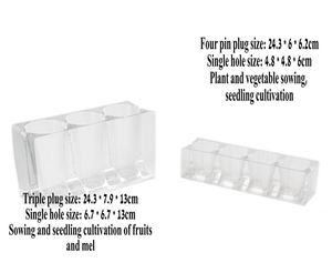 Bandejas de Vivero Plegables Personalizadas de Alta Calidad con 4 Cavidades, Moldeadas al Vacío, Rectangulares, Ecológicas y Duraderas, para Plántulas - Product Image 2