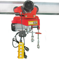220V/110V Mini-Elektroseilzug mit Laufkatze, Hubkraft 300kg 500kg 800kg 1000kg, Elektrische Seilwinde mit Optionaler Funkfernbedienung