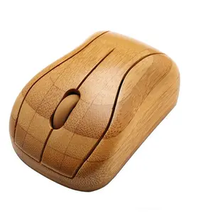 New Products 2024 Unique Popular Healthy Sweat-resistant Anti-radiation Bamboo Wireless Computer Mouse for Promotional Gift