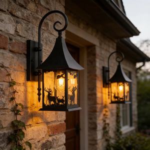 Lámpara de Pared LED Regulable de Acero Inoxidable para Exteriores, Diseño de Ciervo, Impermeable, para Puerta de Villa, Balcón, Pasillo, Jardín - Product Image 2