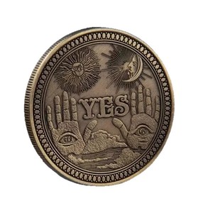 <b>Decision</b> <b>Coin</b> Commemorative Medal Zinc Alloy Yes Or No Metal Challenge <b>Coin</b> For Personal Gift - Product Image 1