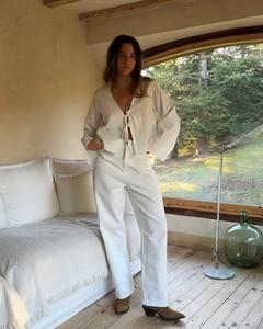 Biancheria naturale comodo <span class=keywords><strong>donna</strong></span> top e pantaloni <span class=keywords><strong>donna</strong></span> biancheria biancheria set <span class=keywords><strong>pantaloncini</strong></span> di <span class=keywords><strong>lino</strong></span> - Product Image 4