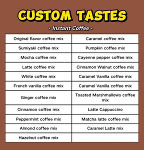 Goût personnalisé 1 oz de <span class=keywords><strong>cappuccino</strong></span> glacé au curcuma, café instantané moelleux avec chocolat, sucre, crème, saveurs de fruits et de noix dans un emballage en sac - Product Image 2
