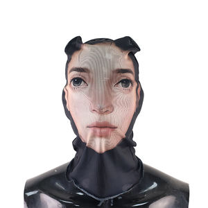 <span class=keywords><strong>Ecai</strong></span> Impression personnalisée Balaclava Masque facial noir Parodie Balaclava Masque facial drôle respirant - Product Image 1