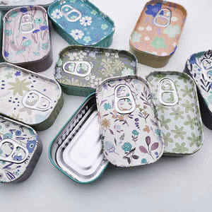 <span class=keywords><strong>Petite</strong></span> boîte rectangulaire <span class=keywords><strong>en</strong></span> étain anneau de traction ouverture facile Style <span class=keywords><strong>sardine</strong></span> boîtes de conserve réutilisables nourriture thé déjeuner bonbons chocolat - Product Image 6