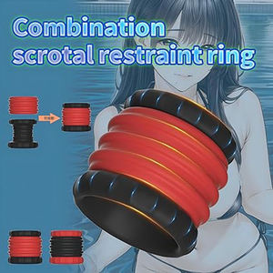 Набор силиконовых колец для пениса с 2 различными кольцами для пениса секс-игрушки кольцо для увеличения эрекции и долговечности, Мужская секс-игрушка - Product Image 3