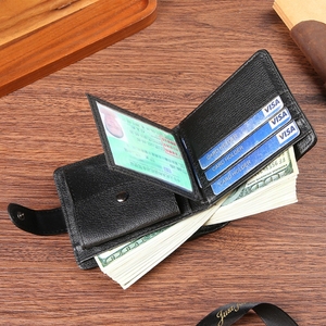 Dompet Pria Retro Harga Grosir Murah, Tempat Kartu Kredit Bisnis, Banyak Slot Kartu, Dompet Tipis Horizontal - Product Image 2