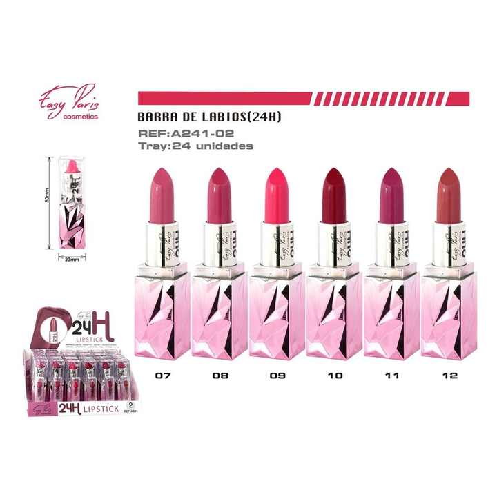 24-Hour Stay-Put Lipsticks, 24 Count - Cosmetics and Makeup