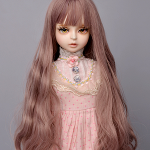 Pelucas de Muñeca de 1/3, 1/4, 1/6, Color Rosa Marrón, Cabello <span class=keywords><strong>Largo</strong></span>, Juguetes para Niños - Product Image 1