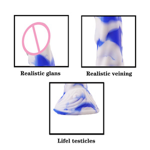 Le nouveau dildo en silicone Falcon de Jiuxi pour femmes adultes, doté d'un matériau liquide simulé rose porcelaine unique. - Product Image 2