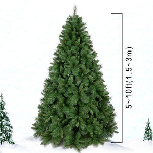 Gran oferta, árboles de Navidad verdes flocados, árbol de Navidad de aguja dura de Pvc verde de lujo de 7 pies, tamaño personalizado, árbol de Navidad de Color - Product Image 2