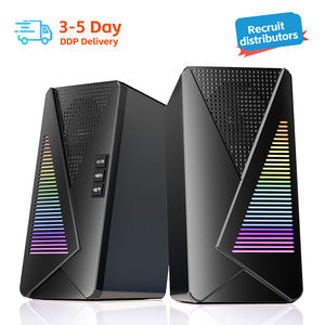 Haut-parleur portable RGB USB 2.0, enceintes de jeu pour ordinateur de bureau, caisson de basses filaire, haut-parleur Bluetooth - Product Image 1