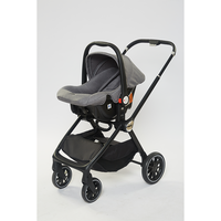 Poussette bébé de luxe multifonctionnel classique fournisseur chinois vente directe poussette 3 en 1 OEM logo cadre personnalisé