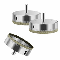 Broca de diamante de 110 mm, modelo M10702, para perforación de mampostería, vidrio, azulejos y mármol; herramienta de perforación electrochapada.