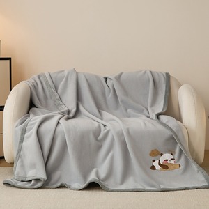 Chăn len giả lông cừu mềm mại in họa tiết, bán buôn trực tiếp từ nhà máy, dùng cho nhà ở và văn phòng, chăn quấn ghế sofa - Product Image 3