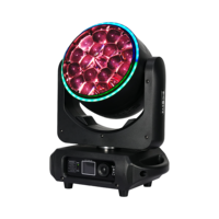 Projecteur LED mobile Bee Eye 19x15W Zoom Wash RGBW 4-en-1 pour DJ, bars, mariages, scènes et concerts