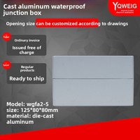 Caja de Conexiones FA2-5 de Aluminio Fundido a Presión YQWEIG, 125x80x80mm, Caja de Sellado y Cableado para Exteriores, China Continental