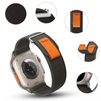Bracelet de montre en nylon Trail Loop à double section pour Apple Watch toutes séries IWatch 11, bracelet sport, vente en gros, 49 mm, 46 mm, 42 mm