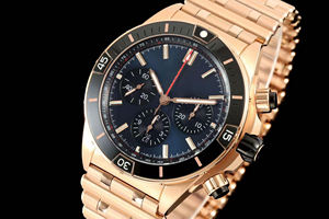 Men's <b>Chronograph</b> <b>Automatic</b> Mechanical Watch with Ceramic Bezel, Water Resistant, Business and Sports Watch - Product Image 2