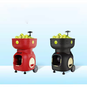 Machine de lancer de balles de tennis automatique LSU avec télécommande via <span class=keywords><strong>application</strong></span>, 120 balles, 170W, fréquence de service 1,8-9s, équipement portable - Product Image 2