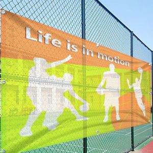 Custom Windproof Waterproof UV Resistant Durable Fabric Mesh <b>Banner</b> for Outdoor Advertising Business Promotion Display - Product Image 3
