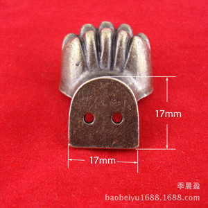 Antique Style Metal <b>Corner</b> <b>Protector</b> 17mm Zinc Alloy Decorative Feet For Wooden Box - Product Image 1
