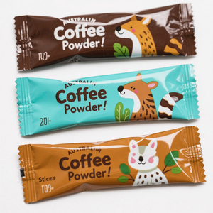 Op Maat Bedrukt 50G 100G Klein Formaat Koffiepoeder Glanzend Met Gemakkelijk Te Scheuren Zak Zonwerend Pakket Fabrieksprijs Mylar Tas - Product Image 3