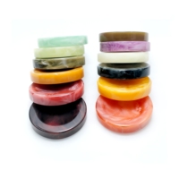 Jetons de backgammon en acrylique colorés, pions de jeu en plastique, pions d'échecs à bords lisses, accessoires de jeu de société personnalisés
