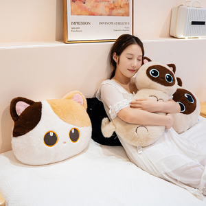 Coussins en peluche <span class=keywords><strong>chat</strong></span> multi-styles mignons, vente en gros, chats <span class=keywords><strong>siamois</strong></span> et calico noirs, coussins rembourrés, cadeaux compagnons pour enfants, décoration intérieure - Product Image 4