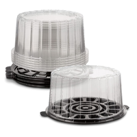 Boîtes à gâteaux en plastique transparent de qualité alimentaire, dômes à gâteaux, boîtes de mariage, emballage individuel pour gâteaux
