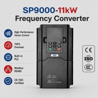 Variateur de fréquence (VFD) monophasé SPX à contrôle vectoriel 11 kW 220 V pour l'alimentation en eau des terres agricoles, pression constante, triphasé
