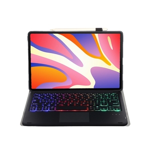Funda de Cuero con <span class=keywords><strong>Teclado</strong></span> Inalámbrico Retroiluminado Desmontable Ultrafino para <span class=keywords><strong>Huawei</strong></span> <span class=keywords><strong>MatePad</strong></span> SE <span class=keywords><strong>11</strong></span> 2024 AH2-AS, con Panel Táctil - Product Image 3