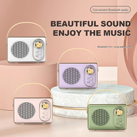Mini Altavoz Retro de Fábrica, Radio Vintage, Excelente Calidad, Altavoz Inalámbrico Portátil para Teléfono, Tarjeta TF, FM
