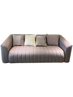 Canapé deux places combinaison italienne légère et luxueuse suite moderne salon style moderne bois massif cuir mobilier complet