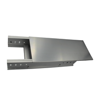 Chemin de câbles en alliage d'aluminium métal robuste sous le bureau chemin de câbles électrique avec couvercle