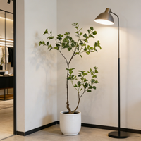 Décoration intérieure la plus populaire : Arbre Ficus en plastique de 90 cm, décoration d'angle pour la maison, le bureau, l'hôtel, plantes artificielles en pot Ficus