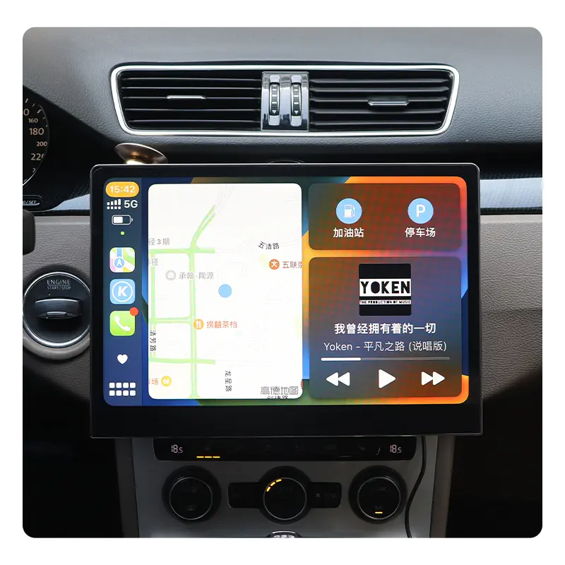 KLYDE 12.2 Inch Full Lamination Touch Screen 1280*800 Android 12 Auto IOS CarPlay Auto Universal 2 Din Car Radio