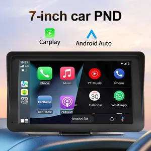 자동차 스테레오 휴대용 무선 7 "터치 스크린 CarPlay 네비게이션을위한 안드로이드 자동 자동 멀티미디어 플레이어