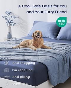Hot <span class=keywords><strong>Sleeper</strong></span> All Season Double Side Arc-Chill Bamboo Fabric King Size Cooling Edredón Manta de refrigeración para el verano - Product Image 5