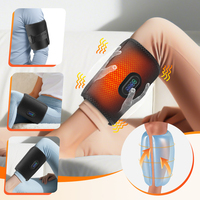 Wiederaufladbarer Heiz-Vibrations-Luftdruck-Massagegürtel für Arm, Oberschenkel und Wade, Kabelloser Heißkompressions-Beinmassagegerät