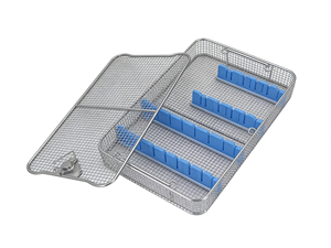 Cesta de Esterilización de Acero Inoxidable para Instrumentos Microquirúrgicos, con Malla y Tapa, Compartimentada, Previene el Crecimiento de Bacterias - Product Image 4